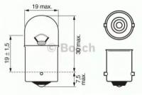 [S07] лампа 6V 10W R10W BOSCH 1987302604