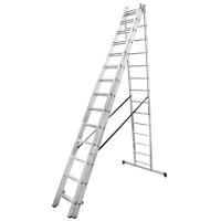 Лестница раскладная выдвижная 3-секционная Standers до 9,58м 14 ступеней