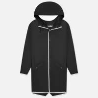 Мужская куртка дождевик RAINS Reflective Long Hooded чёрный, Размер S