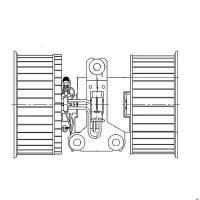 LUZAR LFh26E5 (LFH26E5) вентилятор отопителя салона для а / м BMW (БМВ) x5 (e53) (00-) / подходит для Land rover (Ленд ровер) range rover III (02-) lfh26e5