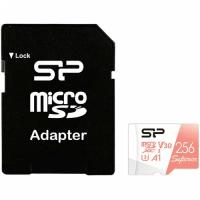 Карта памяти Silicon Power Superior microSDXC 256Gb UHS-I U3 A2 R100MB/s W80MB/s (SP256GBSTXDA2V20SP