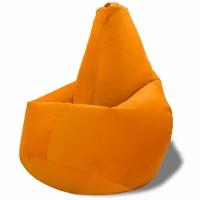 Кресло-мешок Груша велюр Оранжевый (размер XL) PuffMebel