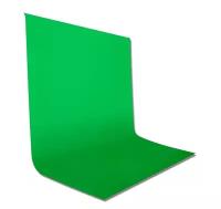 Хромакей зелёный грин скрин фотофон для стрима в ютуб и тикток / chromakey Green Screen stream / 1,5 метра х 2 метра GOZHY MK