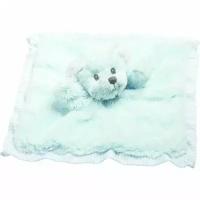 Мягкая игрушка Suki Hug-a-Boo Blue Bear Finger Puppet with Blankie (Зуки Кукла-перчатка Мишка Hug-a-Boo Голубой с Одеяльцем)