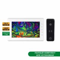 Комплект видеодомофона tantos mia HD c вызывной панелью iPanel 2 (Black) HD. 1080p / 720p / CVBS (PAL). угол обзора 110 градусов. Черная