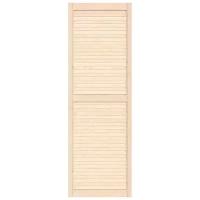 Дверь жалюзийная деревянная 494х1505мм, сосна сорт Экстра / Дверца жалюзи / Створка для ширмы