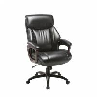 Кресло для руководителя Easy Chair 638 TR черное (рециклированная кожа, пластик), 631419