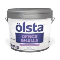 Краска для офисов и холлов Olsta Office&Hall, акриловая, матовая, база C, бесцветная, 0,9 л
