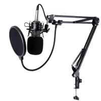 Профессиональный студийный конденсаторный микрофон Grand Price для записи, с подставкой и поп-фильтром
