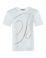 хлопковая футболка BLUMARINE 2T012A белый m
