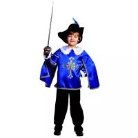 Батик Карнавальный костюм Мушкетер, синий, рост 104 см 7003-1-104-52