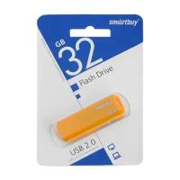 Флешки Smartbuy Флешка SmartBuy CLUE Yellow, 32 Гб, USB 2.0, чт до 25 Мб/с, зап до 15 Мб/с, жёлтая