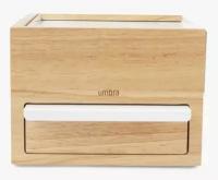 Umbra Шкатулка для украшений Stowit Mini, 16.8х11х15.5 см, белая 1005314-390 Umbra