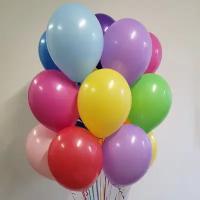 15 воздушных шаров с гелием