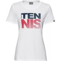 Женская футболка теннисная Head Club Lisa T-Shirt W - white (XS)