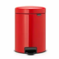 Brabantia Мусорный бак с педалью newIcon (5 л), 29.2х20.6х26.6 см, красный 112089 Brabantia