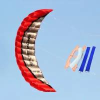 Воздушный змей, управляемый парашют 2,5 метра, красный