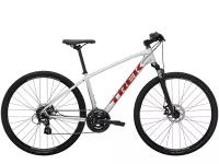 Дорожный велосипед Trek Dual Sport 1, год 2022, цвет Серебристый, ростовка 15