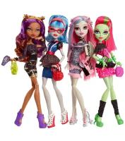 Набор кукол Monster High: Клодин Вульф, Гулия, Рошель и Венера, Mattel