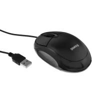Мыши Dialog Мышь Dialog Comfort MOC-10U, проводная, оптическая, 1200 dpi, USB, чёрная