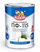 Эмаль olecolor ПФ-115 белый 0,8кг