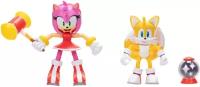 Игровые наборы и фигурки: Набор фигурок Эми (Amy) и Тейлз (Tails) - Sonic The Hedgehog, Jakks Pacific