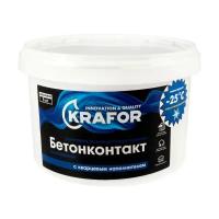 Грунтовка водно-дисперсионная бетонконтакт Krafor, 3 кг