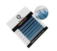 Ресницы Oko Lashes Professional Fantasy mini сине-голубой D 0.10 7-12 mix