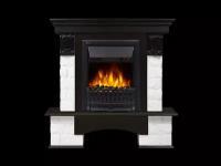 Firelight Портал Firelight Forte Classic камень белый, шпон темный дуб