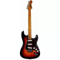 JET JS-300 SB электрогитара, Stratocaster, корпус липа, 22 лада,SSS, tremolo, цвет SB