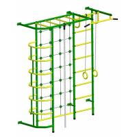 Шведские стенки Пионер Детский спортивный комплекс Пионер С5С зелёно/жёлтый
