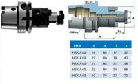 Оправка с хвостовиком HSK-A 63/d16х A60 комбинир-ая для нас. цил. и торц. фрез с прод-ой и попер-ой шпонкой \