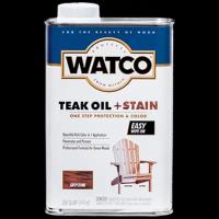 Watco Teak Oil Finish +Stain Тиковое масло тонирующее для дерева (камень плитняк, 0,946 л)