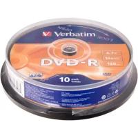 Диск Verbatim DVD-R 4, 7 GB 16x CB/10