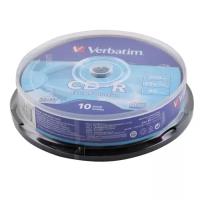 Лазер диск Verbatim CD-R 700МБ 48-52x DataLife Cake box 10 шт. - 1 шт