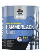 Эмаль dufa premium hammerlack гладкая на ржавчину серый ral 7040 750мл
