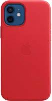 Чехол-накладка Apple Leather Case with MagSafe для смартфона iPhone 12/12 Pro (Цвет: Red)