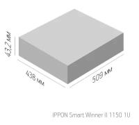 Источник бесперебойного питания Ippon Smart Winner II 1150 1U 770Вт 1150ВА черный