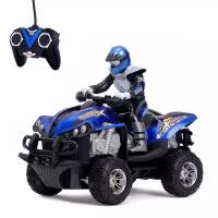 Мотоцикл радиоуправляемый «Квадроцикл», 1:12, цвет синий