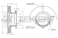 Диск Торм. Перед. Gaz Gazelle Next 13- Zekkert арт. bs-6028