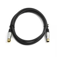 Коаксиальный кабель для спутниковой антенны Danspeed Male to F Тype 3м (Черный)