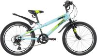 Велосипед NOVATRACK 20 RACER 6.V, голубой, сталь, 6 скор., Microshift TS38-6/Shimano, V-Brake