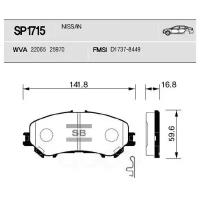 Колодки дисковые передние Sangsin SP1715