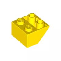 Деталь LEGO 366024 Кровельный кирпичик обратный 2X2/45° (желтый) 50 шт