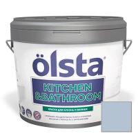 Краска интерьерная Olsta Kitchen and Bathroom 123A Seagull 2,7 л