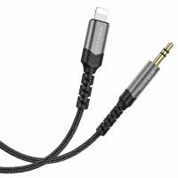 Кабель AUX Mini-Jack 3,5mm Lightning Borofone BL15 (1м)