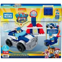 Paw Patrol Фигурка конструктор Mega Bloks Щенячий патруль Чейз и полицейская машина, 31 деталей