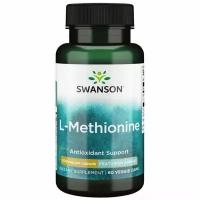 Swanson L-Methionine 500 mg AjiPure® (L-Метионин 500 мг) 60 вег капсул (Swanson)