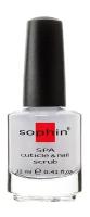 Скраб для ногтей и кутикулы с кератином Sophin Spa Cuticle & Nail Scrub