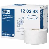 Бумага туалетная в мини-рулонах TORK Premium(T2) 2сл, 170м/рулон, белая, натуральная целлюлоза 120243